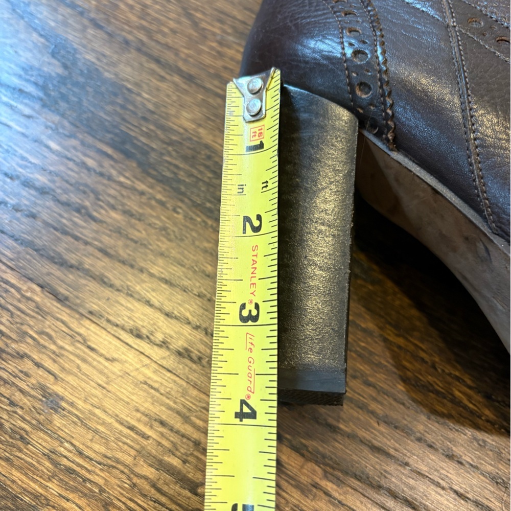 Michael Kors Dylan Brown Leather Knee-High Pull On Boots - Picture 14 of 16